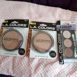 LA colors face duo and eyeshadow palette